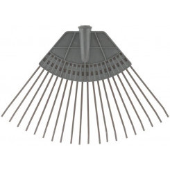 Грабли веерные пластинчатые (пластмассовая основа) 20 зубьев 310х450мм без черенка КУРС 76941