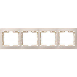 Рамка 4-м верт. Кварта РВ-4-ККм крем. IEK EMK41-K33-DM