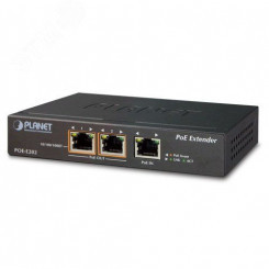 Удлинитель PoE 3хRJ45 10/100/1000 Мб/с, 802.3af/at, 30 Вт