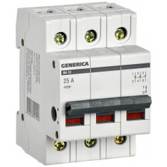 Выключатель нагрузки (мини-рубильник) 3п 25А ВН-32 GENERICA MNV15-3-025
