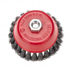 Щетка чашечная для УШМ крученая стальная проволока 125мм М14 Kranz KR-91-1235