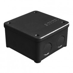 Коробка распределительная ОП 85х85х45мм IP54 7 выходов без гермовводов крышка на винтах материал - полипропилен черн. Epplast 135135 Коробка распределительная ОП 85х85х45мм IP54 7 выходов без гермовводов крышка на винтах материал - полипропилен черн. Epplast 135135