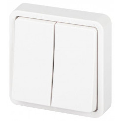 Выключатель Эксперт 11-1524-01 двойн. IP55 10АХ-250В СУ бел. Эра Б0063271