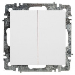 Переключатель 2-кл. СП Accent 6-107-01 10А IP20 250В AL/CU бел. Intro Б0063554