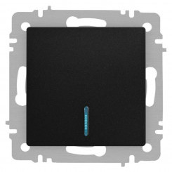 Выключатель 1-кл. СП Accent 6-102-05 10А IP20 250В с подсветкой AL/CU антрацит Intro Б0063475 Выключатель 1-кл. СП Accent 6-102-05 10А IP20 250В с подсветкой AL/CU антрацит Intro Б0063475