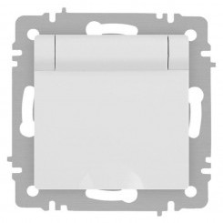 Розетка 1-м СП Accent 6-203-01М 16А IP20 250В 2P+E Schuko с крышкой бел. матов. Intro Б0063713 Розетка 1-м СП Accent 6-203-01М 16А IP20 250В 2P+E Schuko с крышкой бел. матов. Intro Б0063713