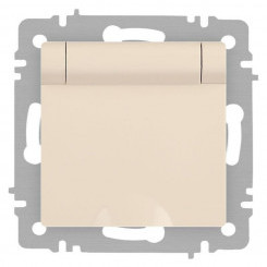 Розетка 1-м СП Accent 6-203-02 16А IP20 250В 2P+E Schuko с крышкой сл.кость Intro Б0063716 Розетка 1-м СП Accent 6-203-02 16А IP20 250В 2P+E Schuko с крышкой сл.кость Intro Б0063716