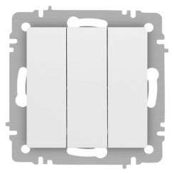 Выключатель 3-кл. СП Accent 6-106-01М 10А IP20 250В AL/CU бел. матов. Intro Б0063532 Выключатель 3-кл. СП Accent 6-106-01М 10А IP20 250В AL/CU бел. матов. Intro Б0063532