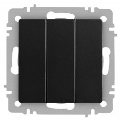 Выключатель 3-кл. СП Accent 6-106-05 10А IP20 250В AL/CU антрацит Intro Б0063540