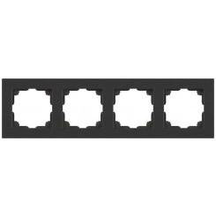 Рамка 4-м СП Accent 6-504-07 графит Intro Б0063718
