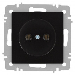 Розетка 1-м СП Accent 6-201-05 16А IP20 250В 2P антрацит Intro Б0063665