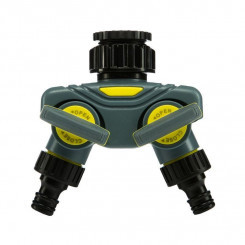 Разветвитель 2-х канальный на кран 1/2дюйм-3/4дюйм ЧЕТЫРЕ СЕЗОНА 62-0223-F