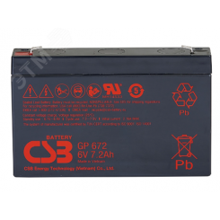 Аккумулятор GP 6В 7,2Ач Аккумулятор GP 6В 7,2Ач