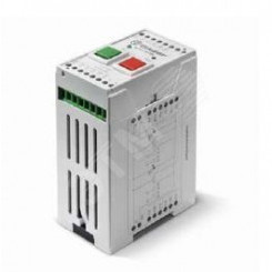 Реле промышленное бистабильное монтаж на рейку 35мм кнопки SET RESET 4CO 8A Контакты AgNi бистабильная катушка 2 обмотки питание 48В DС IP20