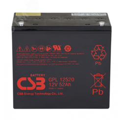 Аккумулятор GPL 12В 52Ач