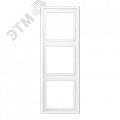 Рамка 3 поста, дюропласт, белый матовый