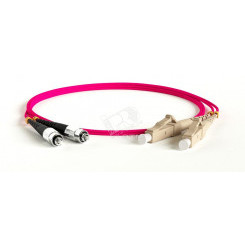 Патч-корд В/О FC-D2-504-FC/PR-LC/PR-H-3M-LSZH-MG розовый