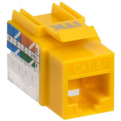 Модуль Keystone Jack кат.6 UTP 110 IDC 90град жёлтый
