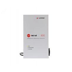 Стабилизатор переменного напряжения ИнСтаб инверторный 800 ВА/600 Вт, 220В, з/у 3.6А, однофазный, настенный