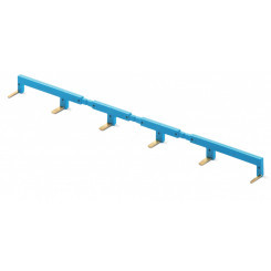 Соединитель 6П шинный синий