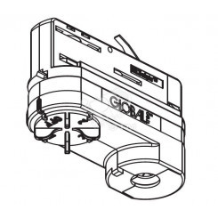 XTSA-68L-3 white Адаптер к шинопроводу (Nordic)