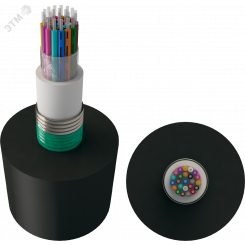 Кабель оптический в канализацию с ЦТ. бронированный стальной лентой. G.651 ОМ2(50/125). 4 волокна. нг(А)-HF. 2.7 кН