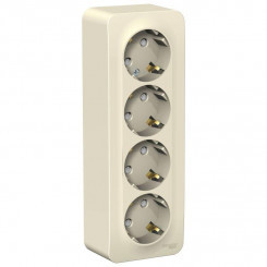 Розетка 4-м ОП Blanca 16А IP20 250В с заземл. защ. шторки с изолир. пластиной молоч. SE BLNRA011412 Розетка 4-м ОП Blanca 16А IP20 250В с заземл. защ. шторки с изолир. пластиной молоч. SE BLNRA011412