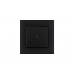 Выключатель проходной 1-клав. Karea RIZZ STAR чер. Makel 88054005