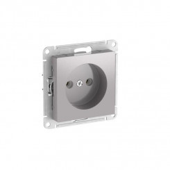 Розетка AtlasDesign 16А без заземл. без шторок быстрозажим. клем. механизм алюм. SE ATN000341S