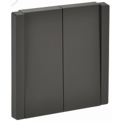 FORTE&PIANO Выключатель 2-клавишный перекрестный 10А FP309 серый IEK