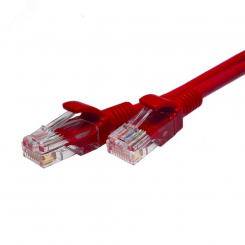 Патч-корд U/UTP Cat.5e 4x2х26AWG (7x0.16mm) Cu PVC красный 2м