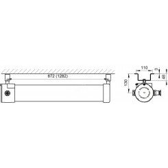 Скоба потолочного подвеса с креплением ДБИШ 745352.015 к ЛПП-50