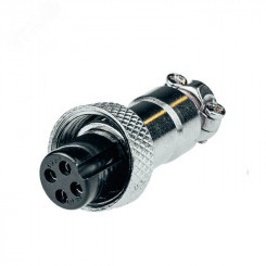 Разъем гнездо для коммутации видео-, аудиосигнала и питания видеокамер 4-pin M12