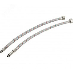 Подводка для смесителей М10х18+М10х35 1/2 100 см нерж сталь пара