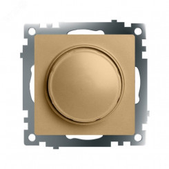 Выключатель диммирующий TRIAC (механизм) 250В 500W серия Катрин золото STEKKER