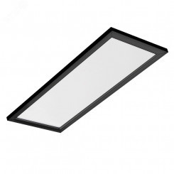 Светильник светодиодный ДВО/ДПО SPARTA-PANEL MULTI 17 Вт 295x595 мм 4000 К opal-sand IP54 черный БАП выносной