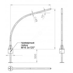 Кронштейн К1К-1,0-1,0-О180-0,048-ц Кронштейн К1К-1,0-1,0-О180-0,048-ц