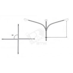 Кронштейн К4К-2,0-2,0-К80-0,048-90-ц