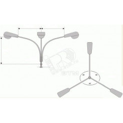 Кронштейн К3К-1,0-1,0-К80-0,048-15-180-ц Кронштейн К3К-1,0-1,0-К80-0,048-15-180-ц