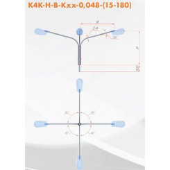 Кронштейн К4К-1,0-1,0-К80-0,048-90-ц