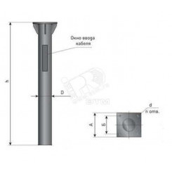 Деталь фундамента закладная ЗДФ-0,108-1,0 К170-130-4х14-02