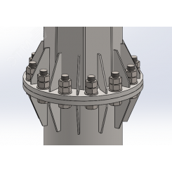 Комплект крепежа для ОСф/ОГСф-1,0 до 10м (укорочен.)