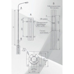 Опора ОГК-122 г.ц. 400х300х4х34 Опора ОГК-122 г.ц. 400х300х4х34