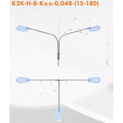 Кронштейн К2К-1,5-2,0-К110/48-0,048-15-180-ц