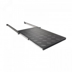Полка выдвижная глубина 700мм, крепление 19 1U, для шкафов глубиной 1000 мм, черный RAL 9005