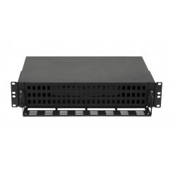 Кросс оптический NIKOMAX 19" Premium Line, 2U, о  72 SC портов или 144 LC портов, выдвижной, со съ  ёмной полкой, черный"