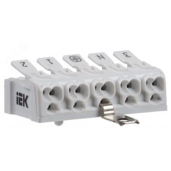 Клемма пружинная соединительная КСПнз5-3L+N+PE Клемма пружинная соединительная КСПнз5-3L+N+PE