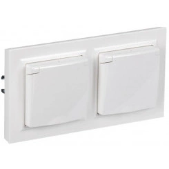 Розетка с крышкой Brite 16А IP44 РСбш10-3-44-БрБ бел. в сб 2шт IEK BR-R16-16-44-2-K01-F-PRO Розетка с крышкой Brite 16А IP44 РСбш10-3-44-БрБ бел. в сб 2шт IEK BR-R16-16-44-2-K01-F-PRO