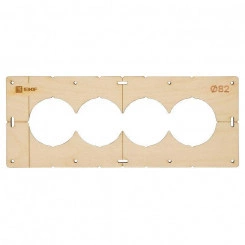 Шаблон для подрозетников c 4 отв. d82мм Expert EKF sh-d82-4 Шаблон для подрозетников c 4 отв. d82мм Expert EKF sh-d82-4