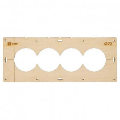Шаблон для подрозетников c 4 отв. d72мм Expert EKF sh-d72-4